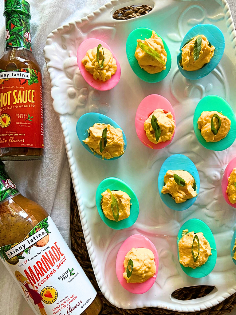 Skinny Latina Easter Deviled Eggs